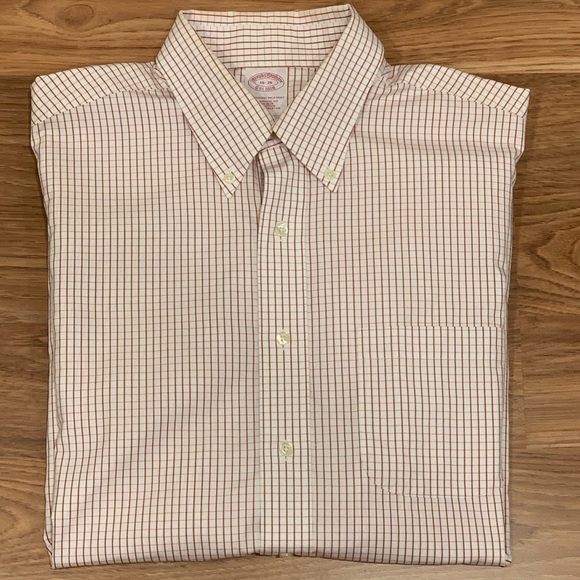Brooks Brothers 1818 Checkered Dress Shirt Size L - Picture 1 of 5